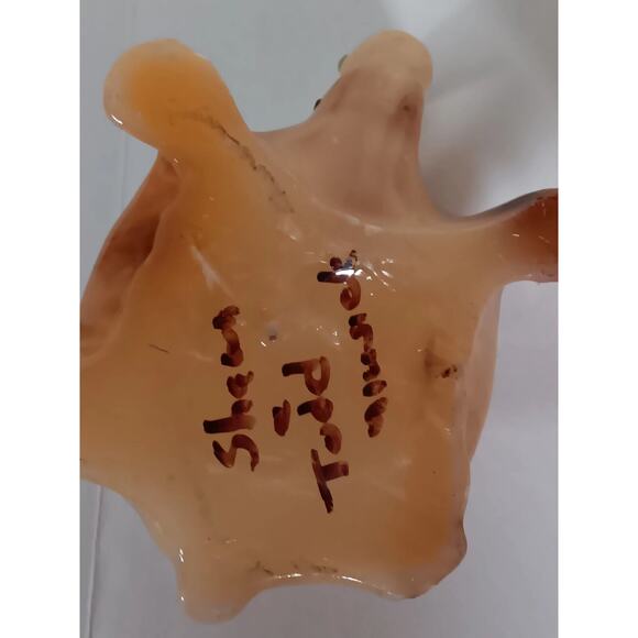 Lot of 2 Vintage Turtle Candle Glazed Wax Plastic Eyes Luccia Miami FL - Picture 5 of 16